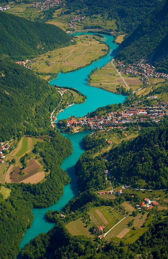 Sobe Baca Hotell Most na Soči Exteriör bild
