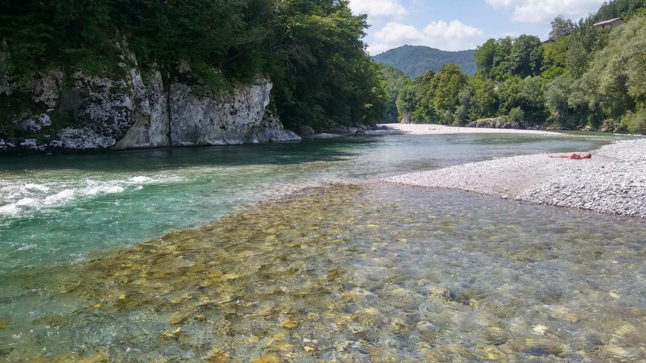 Sobe Baca Hotell Most na Soči Exteriör bild